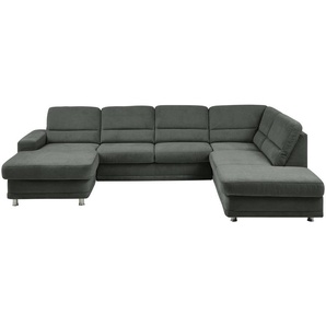 meinSofa Wohnlandschaft   Carina ¦ grau ¦ Maße (cm): B: 311 H: 85 T: 166