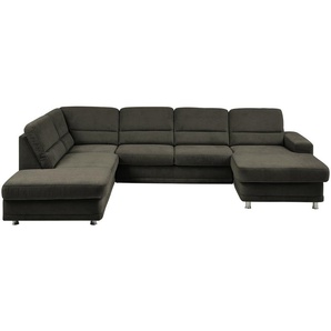 meinSofa Wohnlandschaft   Carina ¦ grau ¦ Maße (cm): B: 311 H: 85 T: 166