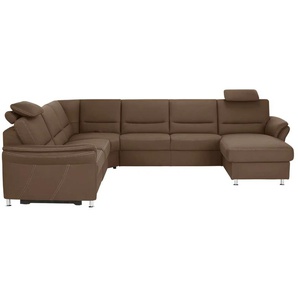 meinSofa Wohnlandschaft  Donald ¦ braun ¦ Maße (cm): B: 330 H: 89 T: 262.0