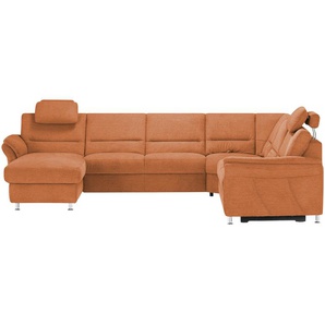 meinSofa Wohnlandschaft  Donald ¦ orange ¦ Maße (cm): B: 330 H: 89 T: 262.0
