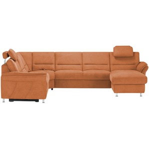 meinSofa Wohnlandschaft  Donald ¦ orange ¦ Maße (cm): B: 335 H: 89 T: 262.0