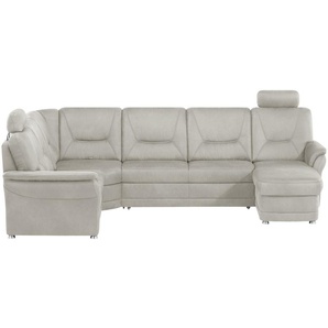 meinSofa Wohnlandschaft aus Mikrofaser Edda ¦ grau ¦ Maße (cm): B: 309 H: 96 T: 227.0
