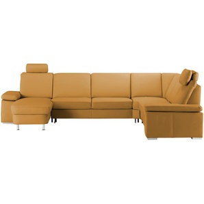 meinSofa Wohnlandschaft  Elsa ¦ gelb ¦ Maße (cm): H: 91