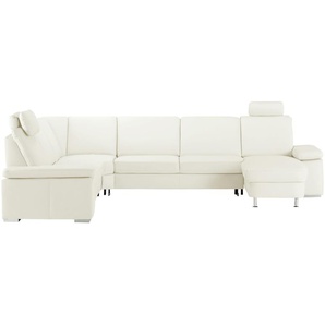 meinSofa Wohnlandschaft  Elsa ¦ weiß ¦ Maße (cm): H: 91