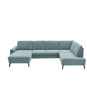 meinSofa Wohnlandschaft  Grace ¦ blau ¦ Maße (cm): B: 332 H: 89 T: 220.0