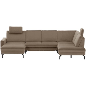 meinSofa Wohnlandschaft Grace ¦ braun ¦ Maße (cm): B: 332 H: 89 T: 220.0