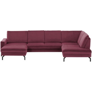 meinSofa Wohnlandschaft  Grace ¦ lila/violett ¦ Maße (cm): B: 332 H: 89 T: 220.0
