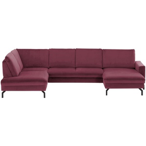 meinSofa Wohnlandschaft  Grace ¦ lila/violett ¦ Maße (cm): B: 332 H: 89 T: 220.0