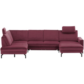 meinSofa Wohnlandschaft  Grace ¦ lila/violett ¦ Maße (cm): B: 332 H: 89 T: 220