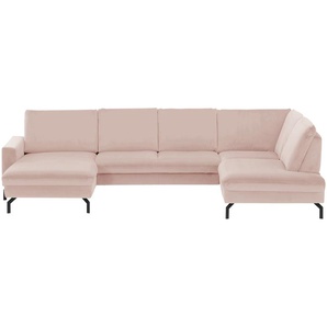 meinSofa Wohnlandschaft  Grace ¦ rosa/pink ¦ Maße (cm): B: 332 H: 89 T: 220.0