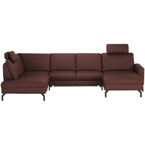 meinSofa Wohnlandschaft  Grace ¦ rot ¦ Maße (cm): B: 332 T: 220.0