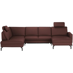 meinSofa Wohnlandschaft  Grace ¦ rot ¦ Maße (cm): B: 332 H: 89 T: 220