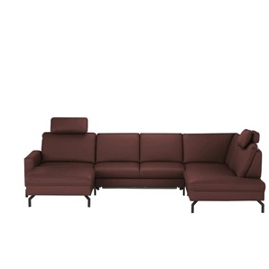 meinSofa Wohnlandschaft  Grace ¦ rot ¦ Maße (cm): B: 332 T: 220.0