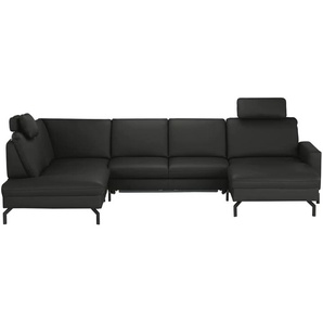meinSofa Wohnlandschaft  Grace ¦ schwarz ¦ Maße (cm): B: 332 T: 220.0
