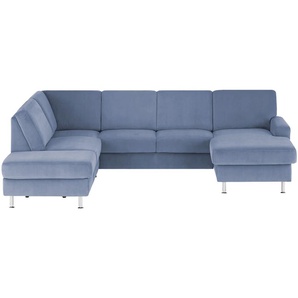 meinSofa Wohnlandschaft Mit verschiedenen Funktionen verfügbar Jana ¦ blau ¦ Maße (cm): B: 309 H: 87 T: 235.0
