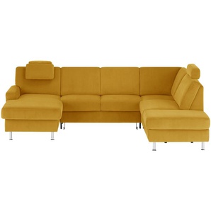 meinSofa Wohnlandschaft Mit verschiedenen Funktionen verfügbar Jana ¦ gelb ¦ Maße (cm): B: 309 H: 87 T: 235.0