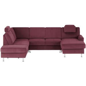 meinSofa Wohnlandschaft  Jana ¦ lila/violett ¦ Maße (cm): B: 309 H: 87 T: 235