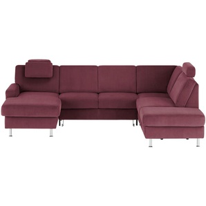 meinSofa Wohnlandschaft Mit verschiedenen Funktionen verfügbar Jana ¦ lila/violett ¦ Maße (cm): B: 309 H: 87 T: 235.0
