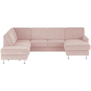 meinSofa Wohnlandschaft Mit verschiedenen Funktionen verfügbar Jana ¦ rosa/pink ¦ Maße (cm): B: 309 H: 87 T: 235.0