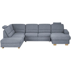 meinSofa Wohnlandschaft  Marc ¦ blau ¦ Maße (cm): B: 311 H: 85 T: 234