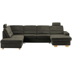 meinSofa Wohnlandschaft aus Mikrofaser Marc ¦ braun ¦ Maße (cm): B: 311 H: 85 T: 234.0