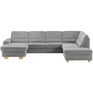 meinSofa Wohnlandschaft aus Mikrofaser Marc ¦ grau ¦ Maße (cm): B: 311 H: 85 T: 234.0