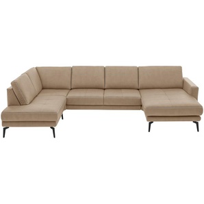 meinSofa Wohnlandschaft aus Mikrofaser Mike ¦ rot ¦ Maße (cm): B: 327 H: 86 T: 180.0