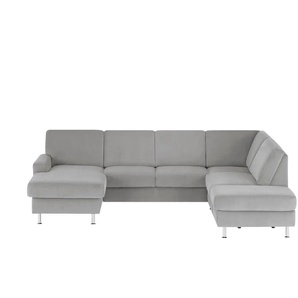 meinSofa Wohnlandschaft Mit verschiedenen Funktionen verfügbar Jana ¦ grau ¦ Maße (cm): B: 309 H: 87 T: 235.0