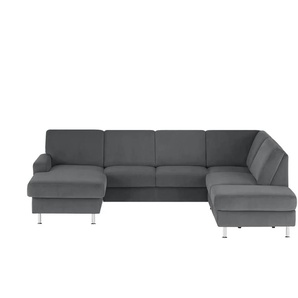 meinSofa Wohnlandschaft Mit verschiedenen Funktionen verfügbar Jana ¦ grau ¦ Maße (cm): B: 309 H: 87 T: 235.0