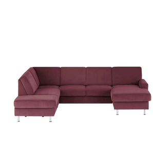meinSofa Wohnlandschaft Mit verschiedenen Funktionen verfügbar Jana ¦ lila/violett ¦ Maße (cm): B: 309 H: 87 T: 235.0