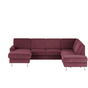 meinSofa Wohnlandschaft Mit verschiedenen Funktionen verfügbar Jana ¦ lila/violett ¦ Maße (cm): B: 309 H: 87 T: 235.0