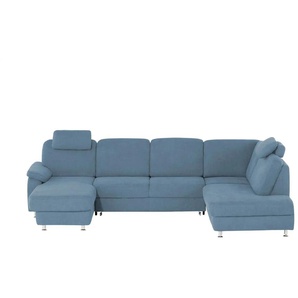 meinSofa Wohnlandschaft  Oliver ¦ blau ¦ Maße (cm): B: 300 H: 85 T: 202.0