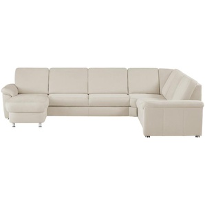 meinSofa Wohnlandschaft Mikrofaser Rita ¦ creme ¦ Maße (cm): B: 330 H: 91 T: 240.0