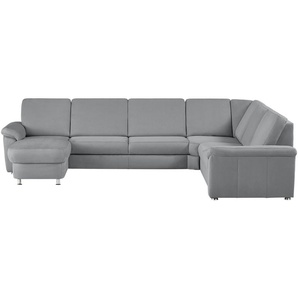 meinSofa Wohnlandschaft Mikrofaser Rita ¦ grau ¦ Maße (cm): B: 330 H: 91 T: 240.0