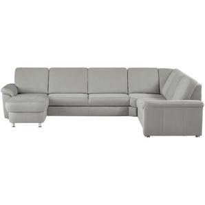 meinSofa Wohnlandschaft Mikrofaser Rita ¦ grau ¦ Maße (cm): B: 330 H: 91 T: 240.0