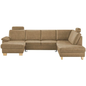 meinSofa Wohnlandschaft Kunstleder Samu ¦ beige ¦ Maße (cm): B: 316 H: 90 T: 235.0