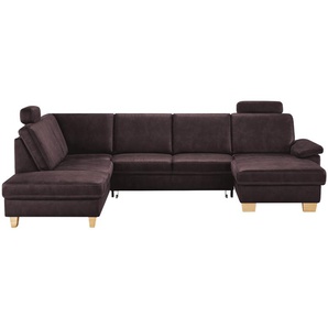 meinSofa Wohnlandschaft Kunstleder Samu ¦ rot ¦ Maße (cm): B: 316 H: 90 T: 235.0