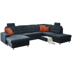 meinSofa Wohnlandschaft Steel Marc ¦ blau ¦ Maße (cm): B: 311 H: 85 T: 245.0