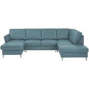 meinSofa Wohnlandschaft  Veit ¦ blau ¦ Maße (cm): B: 305 H: 90 T: 204.0