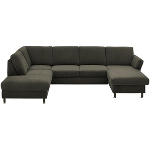 meinSofa Wohnlandschaft aus Flachgewebe Veit ¦ braun ¦ Maße (cm): B: 305 H: 90 T: 200.0
