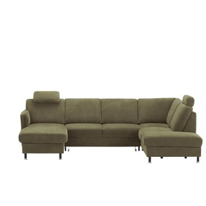 meinSofa Wohnlandschaft  Veit ¦ grün ¦ Maße (cm): B: 305 H: 90 T: 200.0