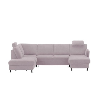 meinSofa Wohnlandschaft  Veit ¦ rosa/pink ¦ Maße (cm): B: 305 H: 90 T: 200.0