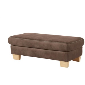 meinSofa XXL - Hocker  Beata ¦ braun ¦ Maße (cm): B: 130 H: 45 T: 65.0