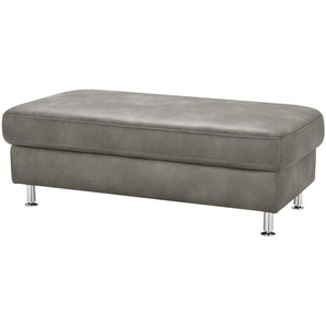 Mein Sofa bold XXL Hocker  Veit ¦ grau ¦ Maße (cm): B: 130 H: 46 T: 65