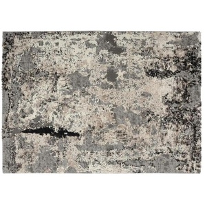 meinTeppich Hochflorteppich Juwel Liray - grau - Synthetische Fasern - 160 cm | Möbel Kraft