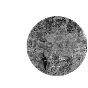 meinTeppich Hochflorteppich Juwel Liray ¦ grau ¦ Synthetische Fasern Ø: 160