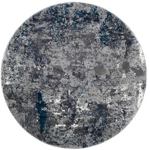 meinTeppich Webteppich Juwel Liray ¦ grau ¦ Synthetische Fasern Ø: 160