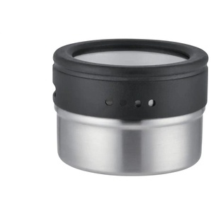 Meisterkoch Gewürzdosen-Set OPTIMUS | schwarz | Edelstahl,Kunststoff |