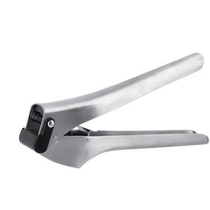 Meisterkoch Knoblauchpresse OPTIMUS ¦ silber ¦ Edelstahl,Kunststoff ¦ Maße (cm): B: 3,7 H: 6,2