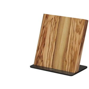 Meisterkoch Magnetischer Messerblock  PRIMUS ¦ holzfarben ¦ Holz,Edelstahl ¦ Maße (cm): B: 21 H: 22 T: 13.0